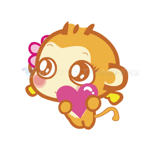 Monkey Iron-on Stickers (Heat Transfers)NO.8658
